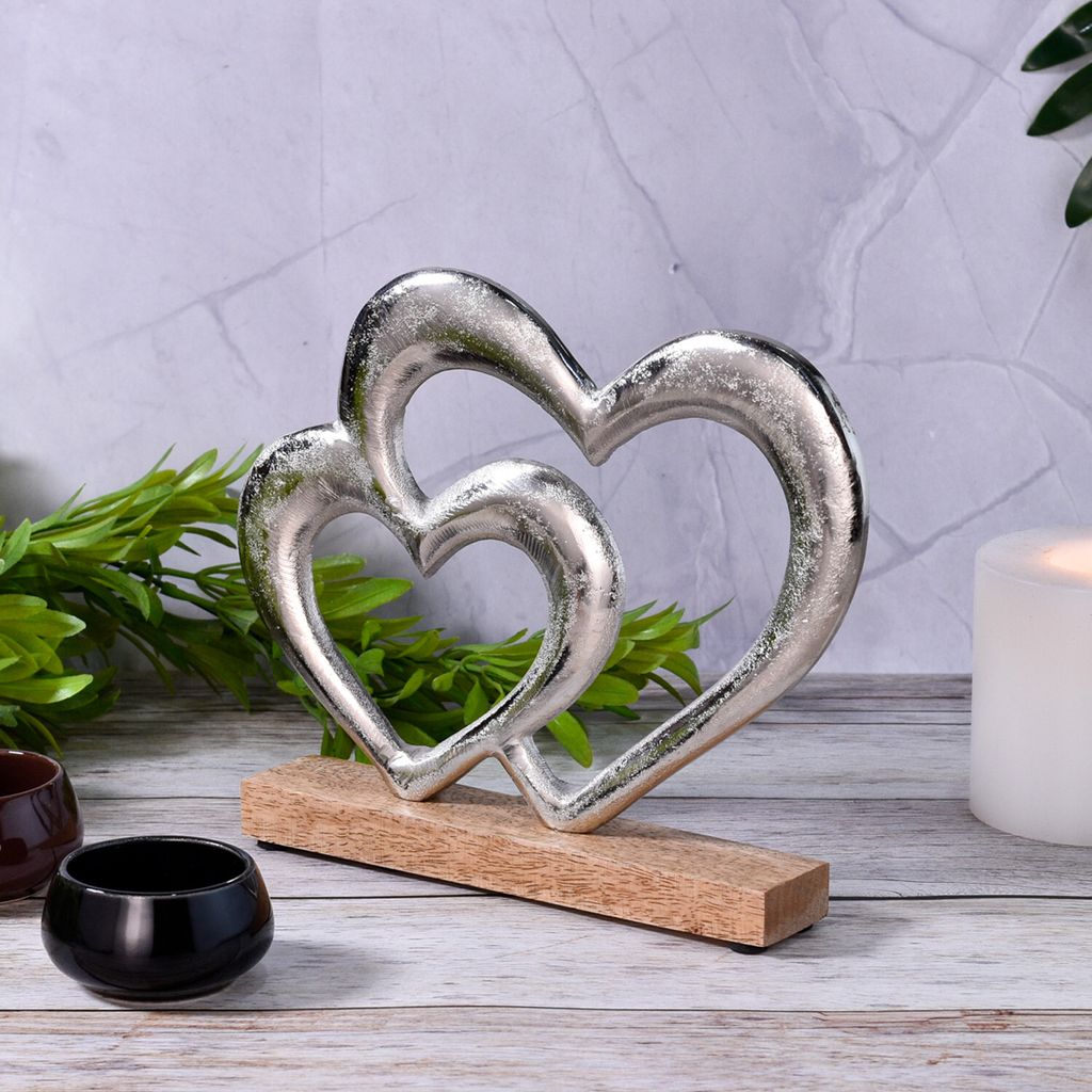 Dekorativní stojan na srdce Silver Amour -9- Obrázek produktu 