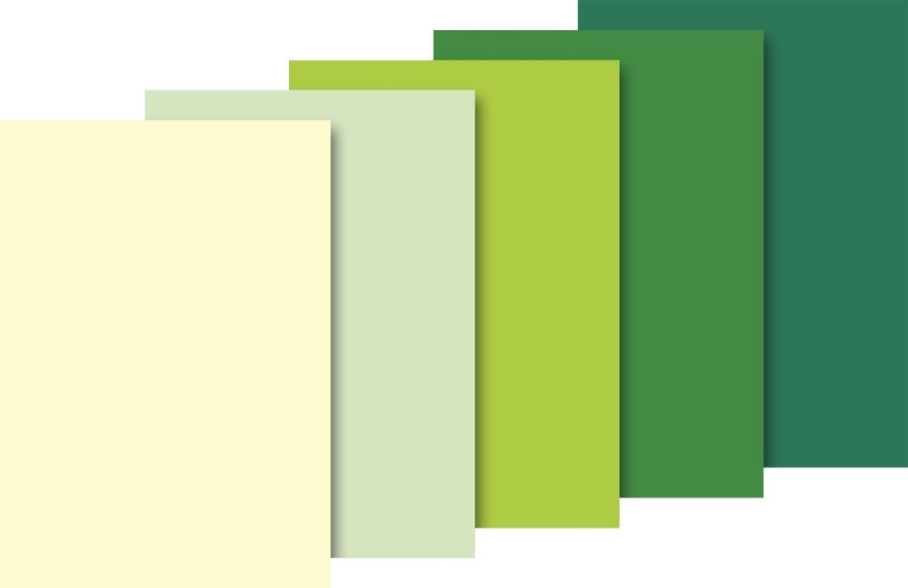 Seidenpapier 50x70cm 20g/qm grün / 5 Farben VE=5x10 Bögen