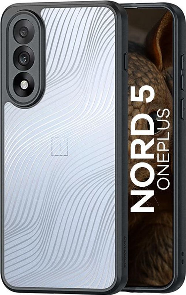 OnePlus Nord 5 Hülle - Dux Ducis Aimo Series - Transparent TPU Back Cover - Schwarz