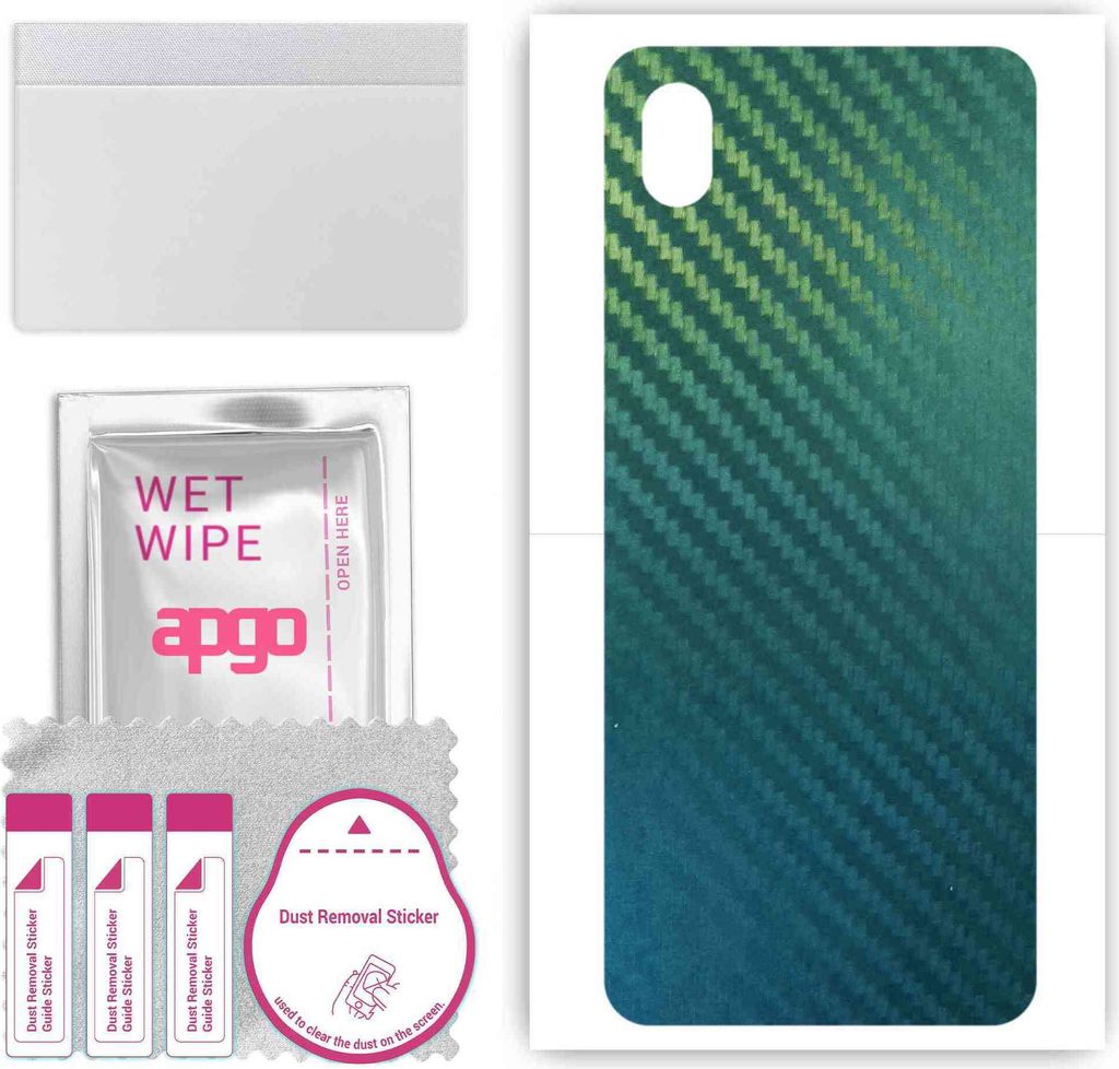 apgo Rückseite Schutzfolie, Skin, kompatibel mit Samsung Galaxy A3 Core, Hinten Displayschutzfolie aus Vinylfolie, kratzfest, einfache Montage - K...