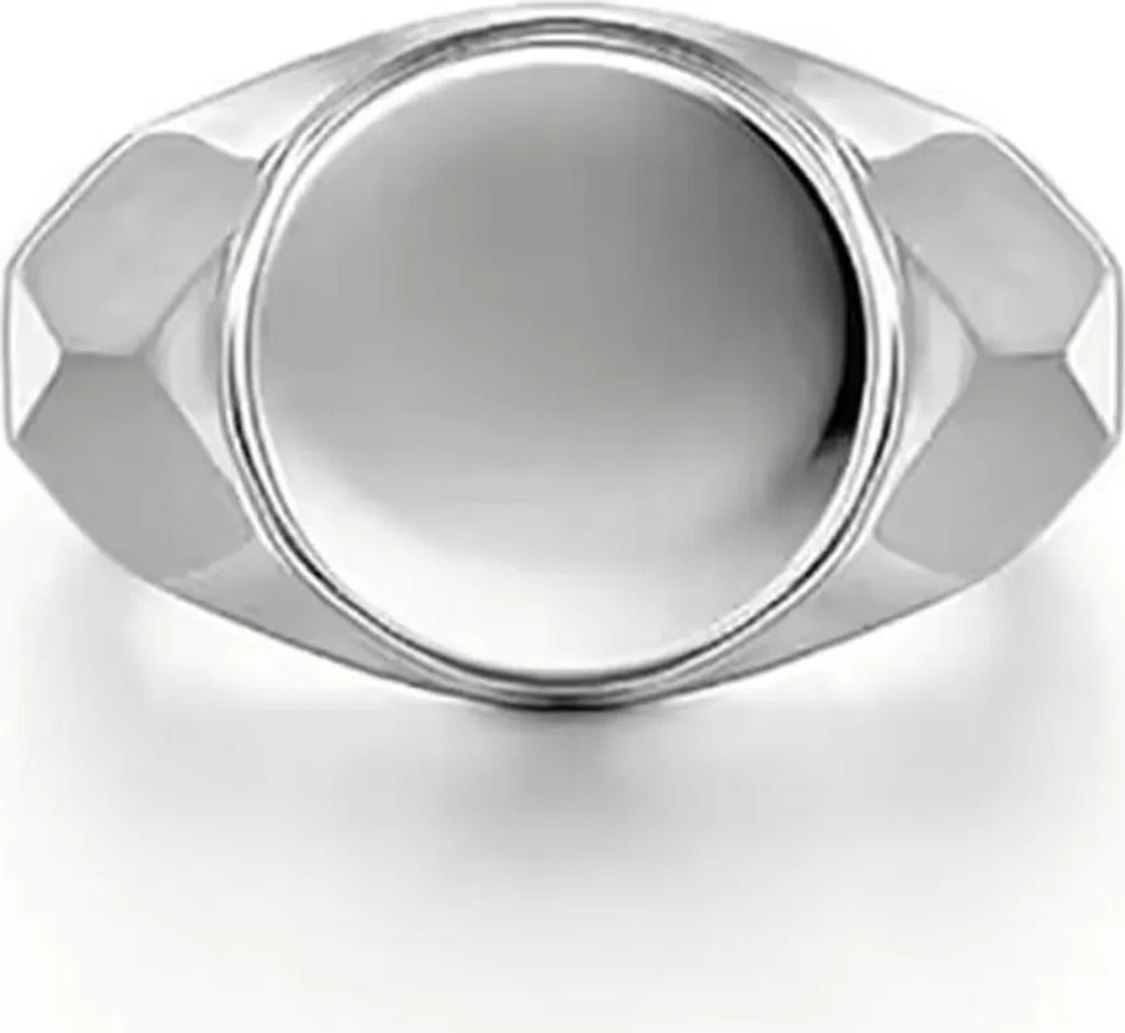 Liu Jo Uomo Anello Argento Sigillo - Design Minimalista e Moderno