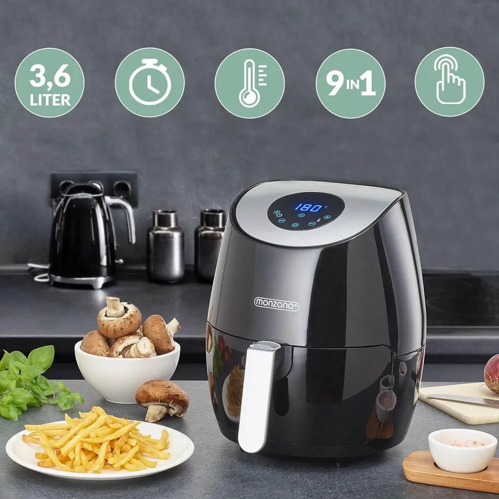 Friteuse à Air Chaud 3,6L Airfryer Électrique avec 9 Programmes de Cuisson - 3