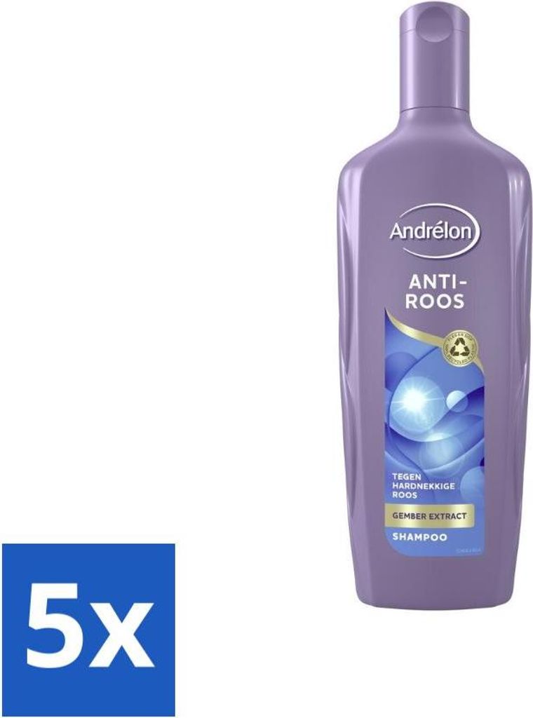 Andrélon Anti-Schuppen-Shampoo 300 ml - Vorteilspack - 5 Stücke