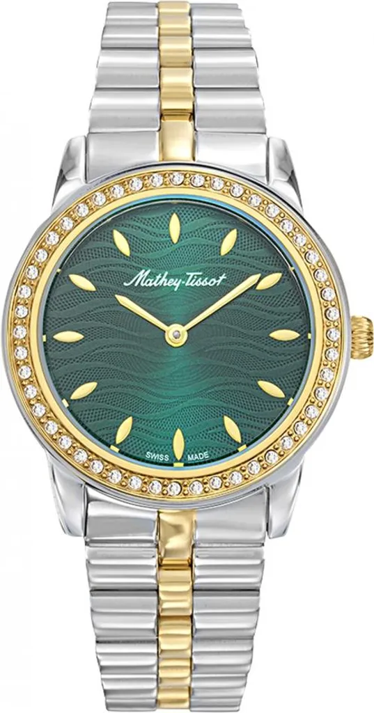 Montre pour femme MATHEY-TISSOT D10860BQYV verte avec cadran classique