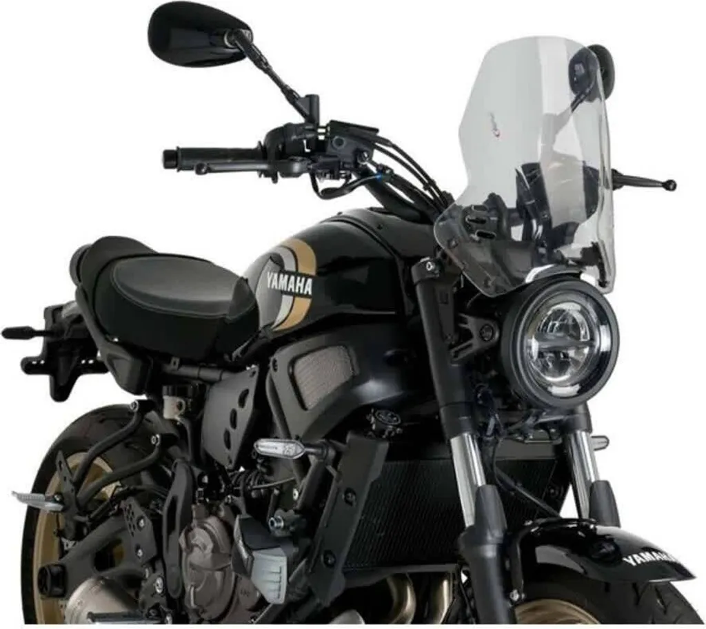Saut-de-vent Puig clair pour Yamaha XSR idéal pour trajet autoroutier
