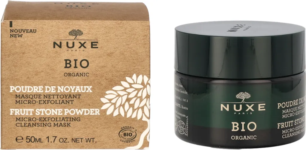 Masque visage micro-exfoliant certifié bio NUXE pour purifier le grain