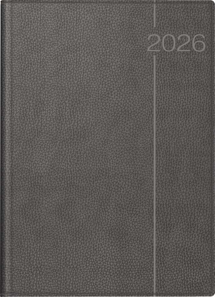 rido® idé® 70-27 504 846 Calendario a libro Conform 2026 - 1 giorno / 1 pagina, A4, plastica, grigio