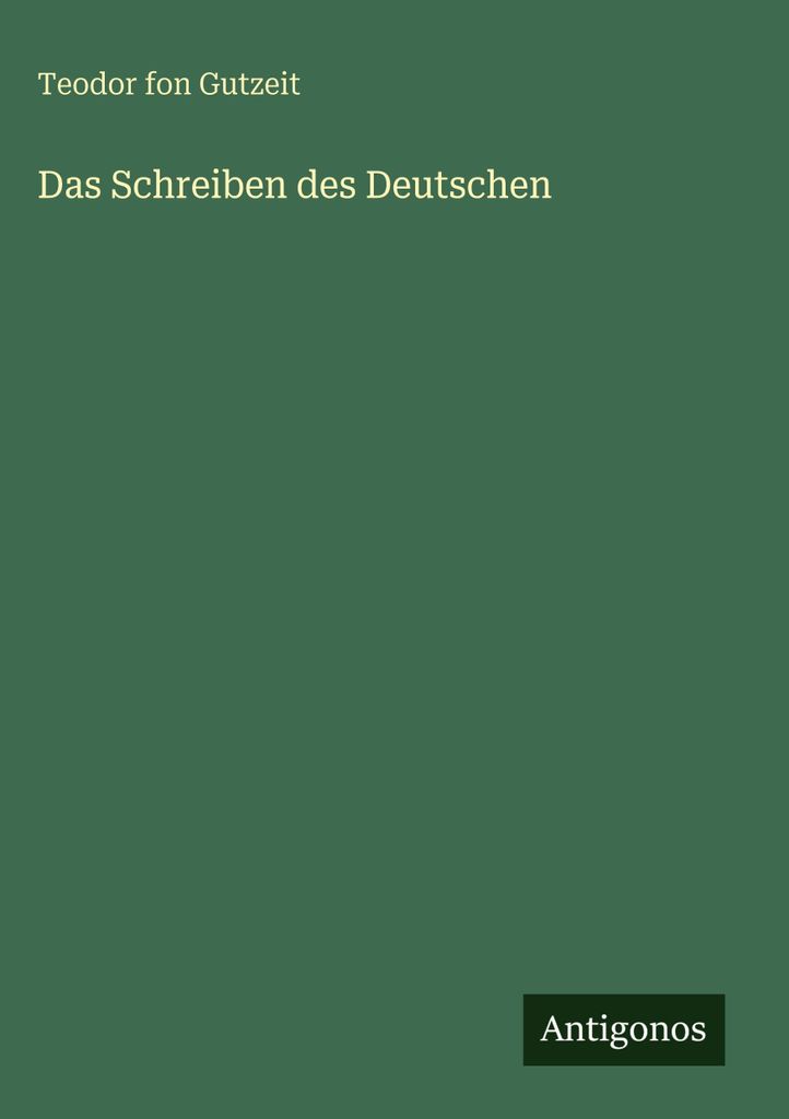 Das Schreiben des Deutschen