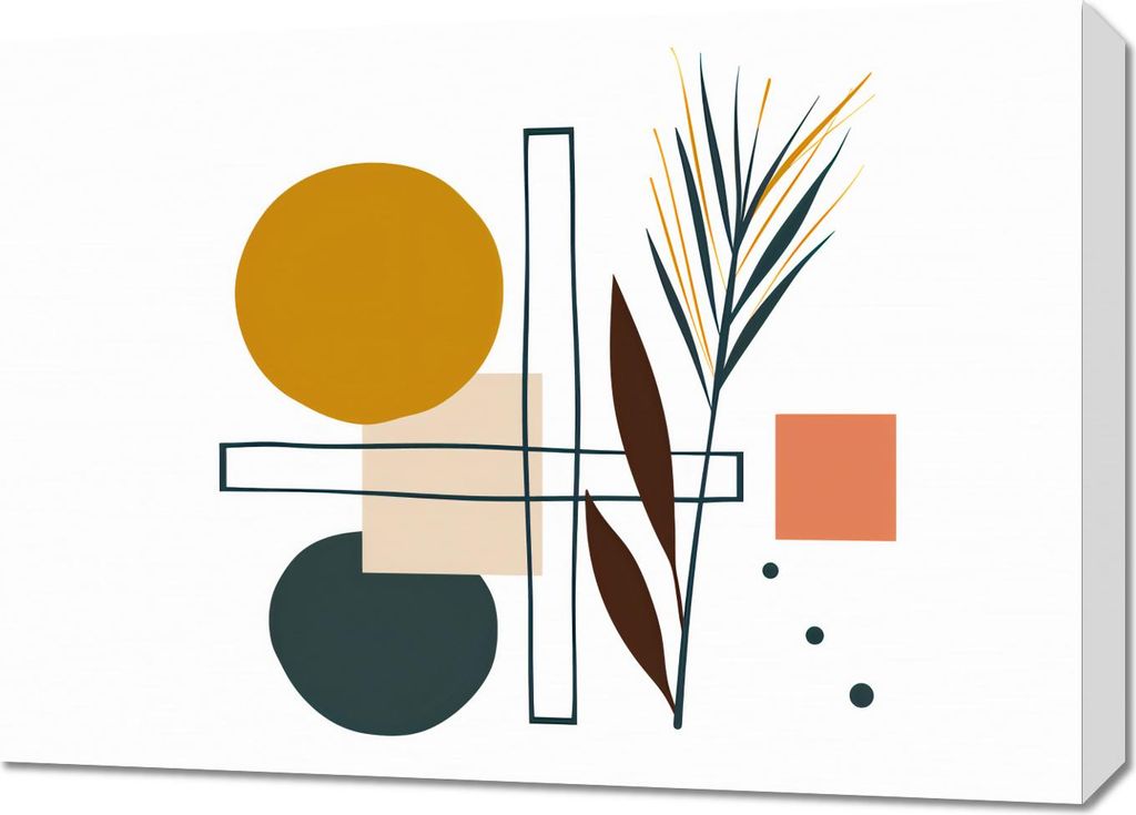 Bild 70x50cm Symmetrischer Garten