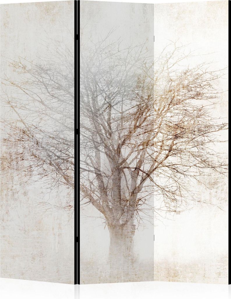 LUMASOUL Paravent doppelseitiger, Paravent Raumteiler Innen, Motiv Landschaft, 135x172 cm