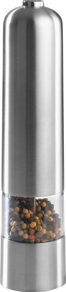 Gewürzmühle - Silberfarben - Edelstahl - mit Licht