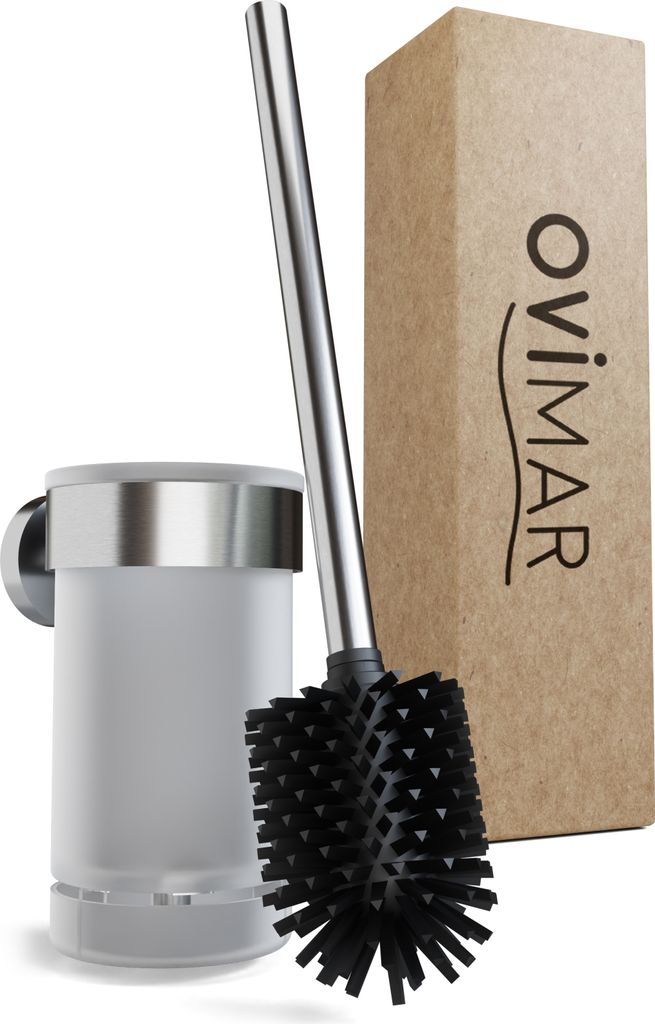 ovimar Toilettenbürste Tranerodde | silber | Wandmontage Produktbild 