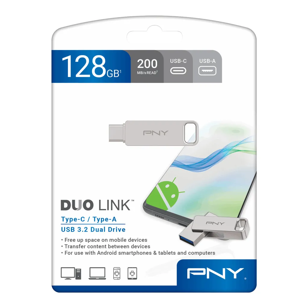 Clé USB 128 Go OTG : Solution de Transfert Mobile vers PC USB-C et USB-A