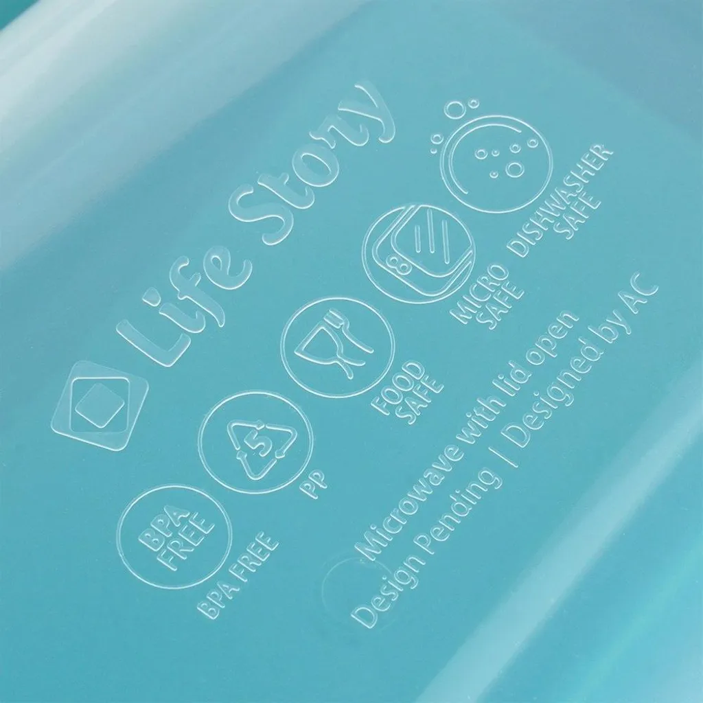 Lunch Box Design Minimalista: Contenitore Colazione Ermetico con Posate - 5