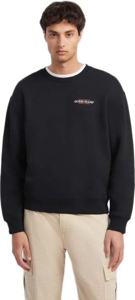 Guess Jeans Gj Cn Reg American Trad Sweatshirt Schwarz XL Herren Schwarz XL