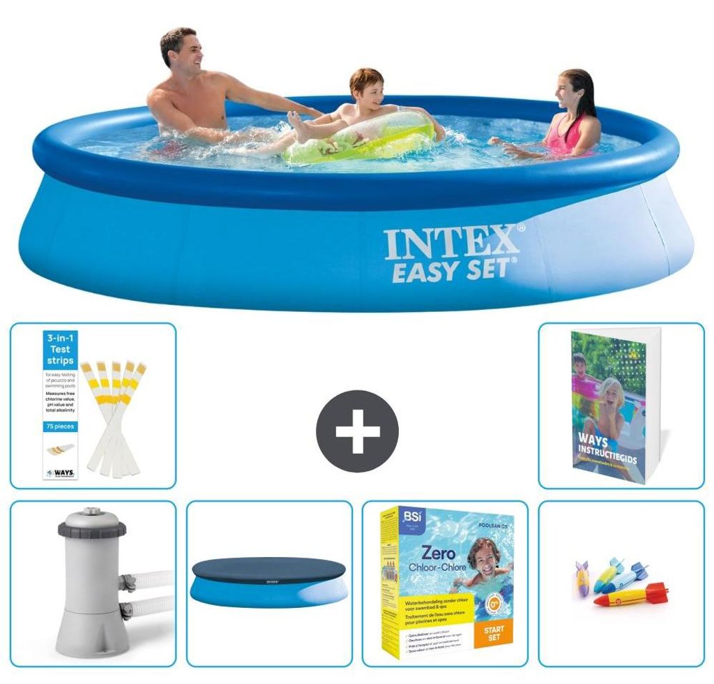 Easy Set Pool Rund - 366x76 cm - 7-teilig S231