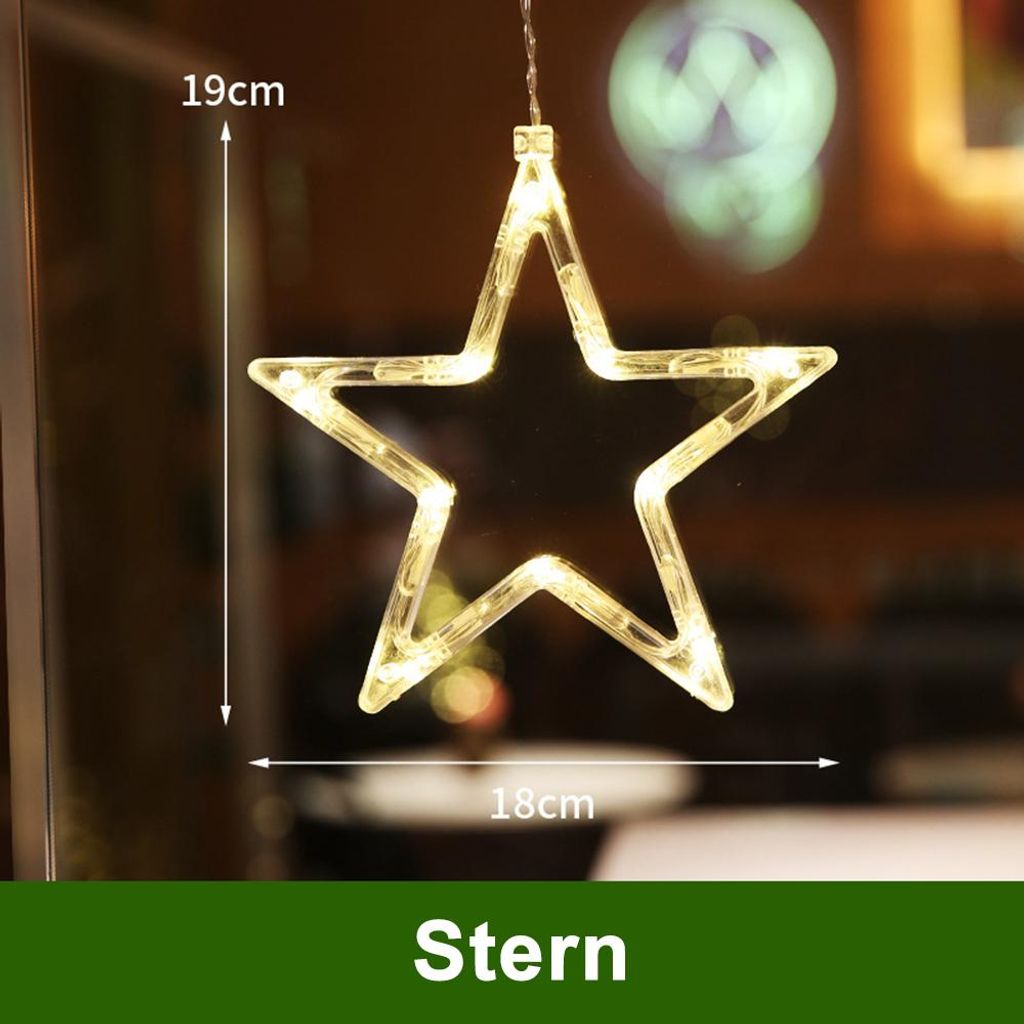 Weihnachtsbeleuchtung Stern 2er Pack 2 Stck 20 LED Beleuchteter  Fensterstern Warmwei  Batteriebetriebene Weihnachtsstern Lichter Mit  Timer & 8 Modi Fr Fenster Und Deko