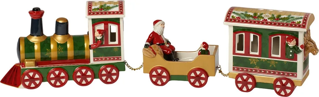 Nordpol Express Villeroy & Boch Train de Noël en Porcelaine 55x8x15cm