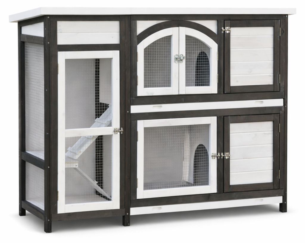 Kleintierstall Jumbo braun 145 x 48 x 109 cm Produktbild 