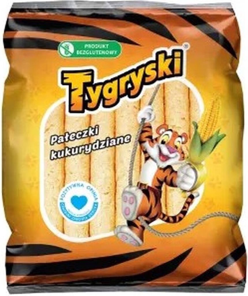 Tygryski Chrupki Pałeczki Kukurydziane 50G Zdjęcie produktu 