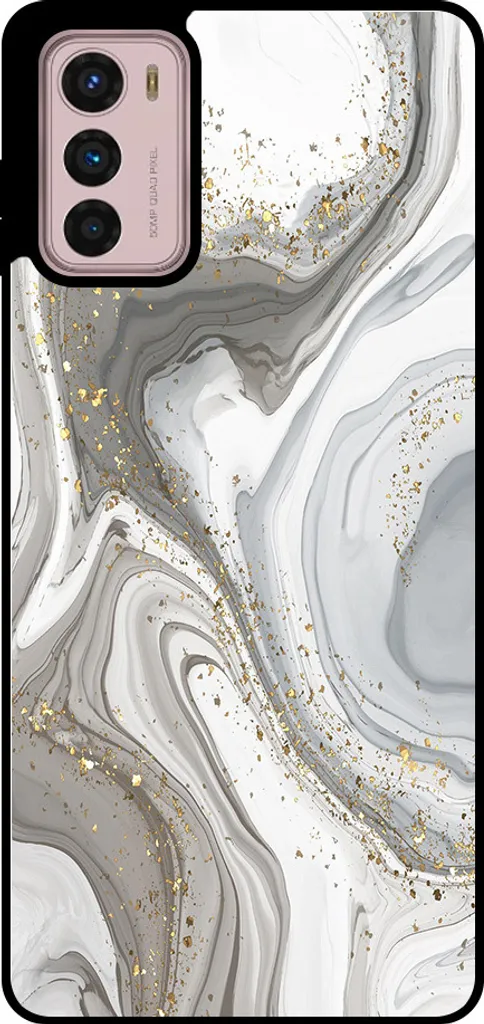 Cover Motorola Moto G42 Smartphonica Marmo Argento - Eleganza in TPU