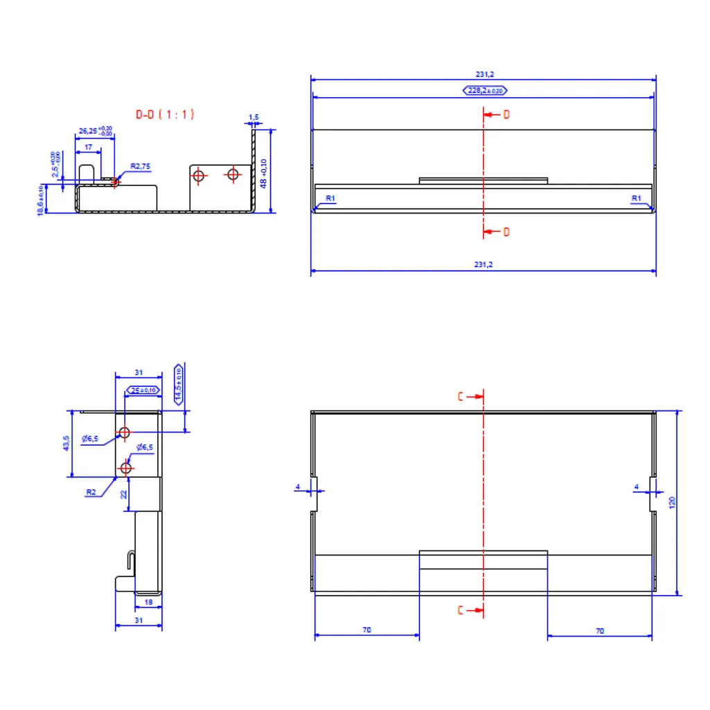 Bachmann Porta Coni 3 Lembi Nero RAL9005 | Gestione Cavi Professionale