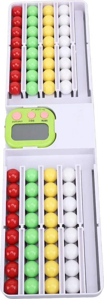 Jeu de tri de boules colorées en bois et tableau d'éveil interactif 3D