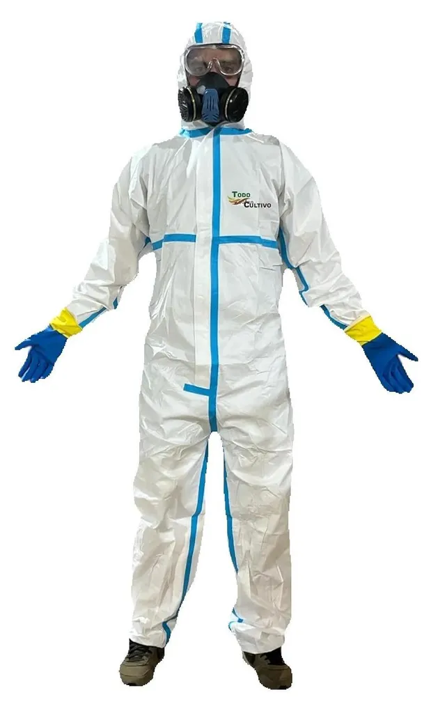 Équipement EPI gants chimiques XXL et lunettes de protection intégrales