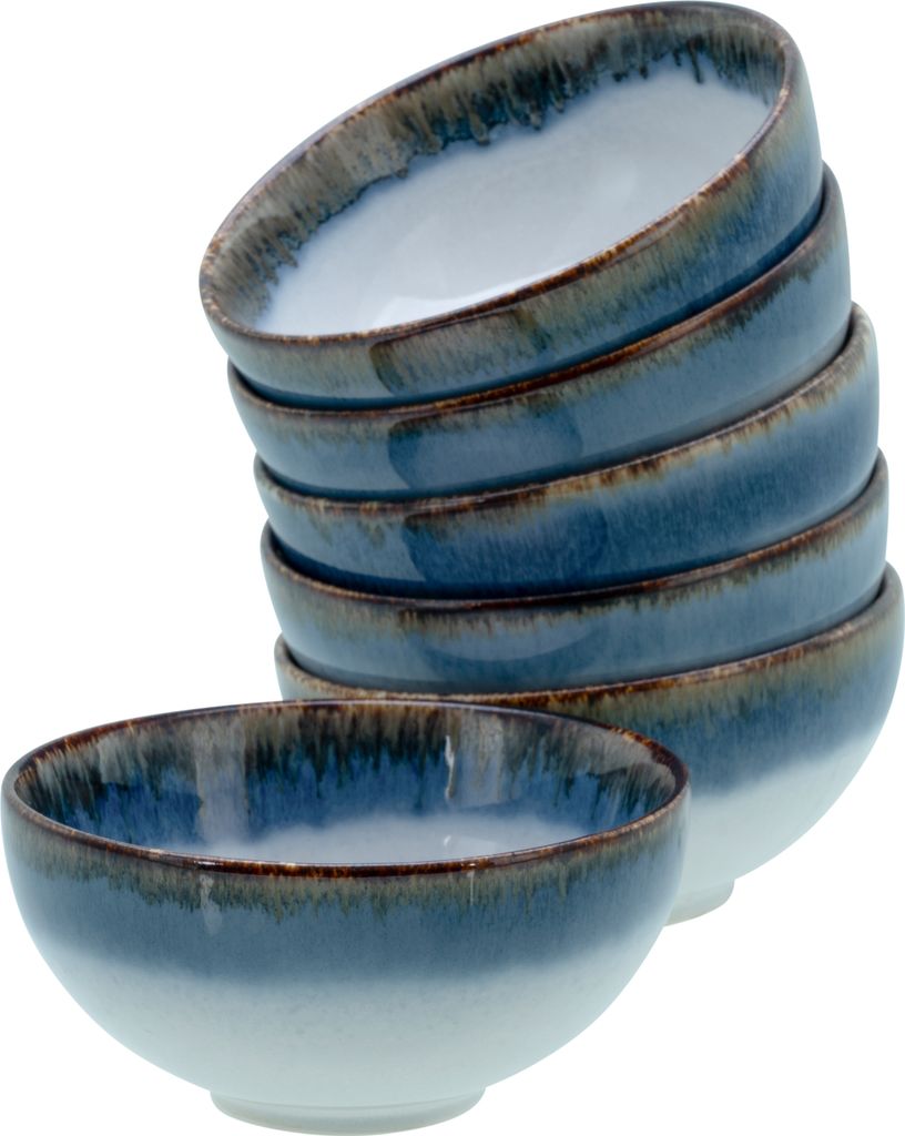 CreaTable, 21816, Cascade Blau, Dipschale 6-tlg, Steinzeug Produktbild 