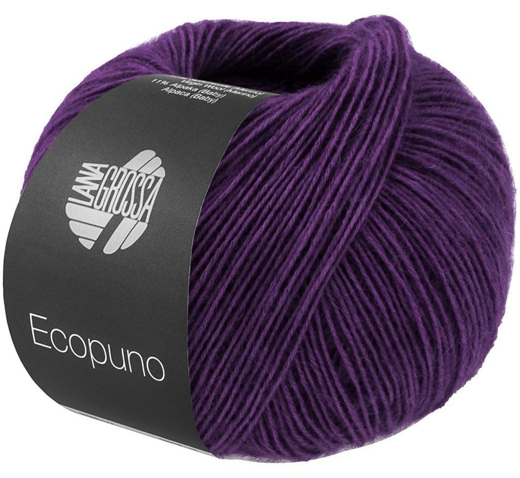 Lana Grossa - Ecopuno 0217 tiefviolett Produktbild 