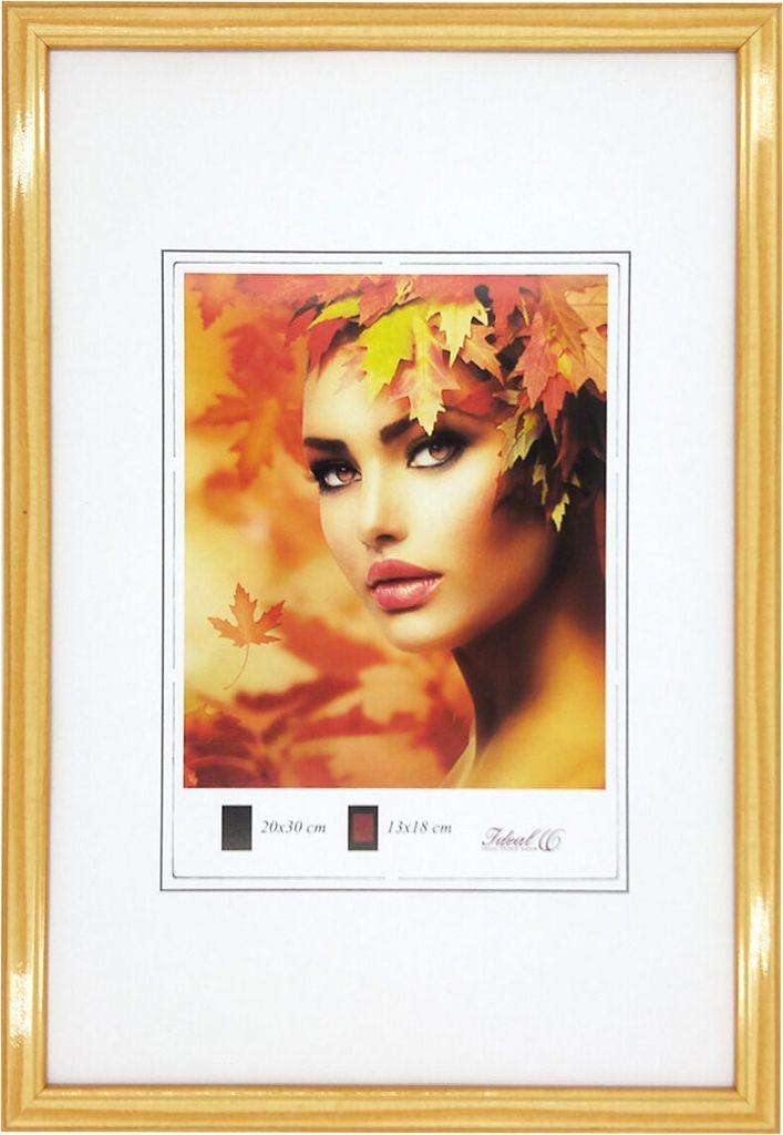 Eco Kunststoff Bilderrahmen Wanddeko Collage Poster Bilder Foto Rahmen - Farbe: Natur | Format: 30x40