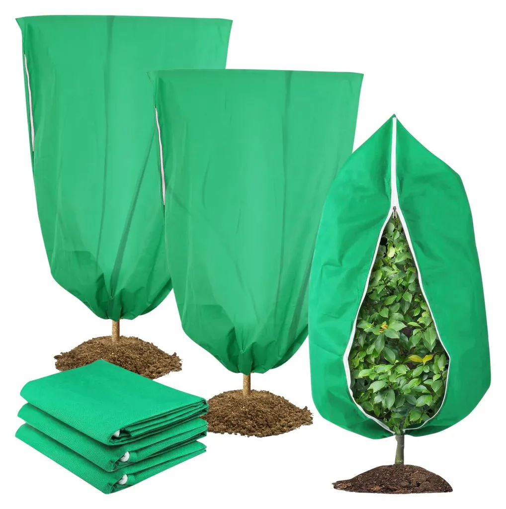 Housse de protection hivernale 80x120cm anti-gel avec zip et cordon