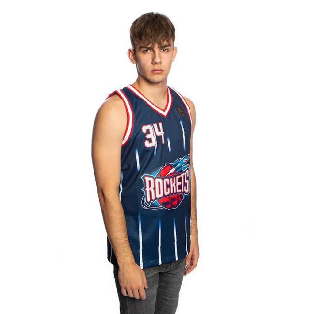 Maillot de Basket Houston Rockets Olajuwon Mitchell & Ness Taille M - 4
