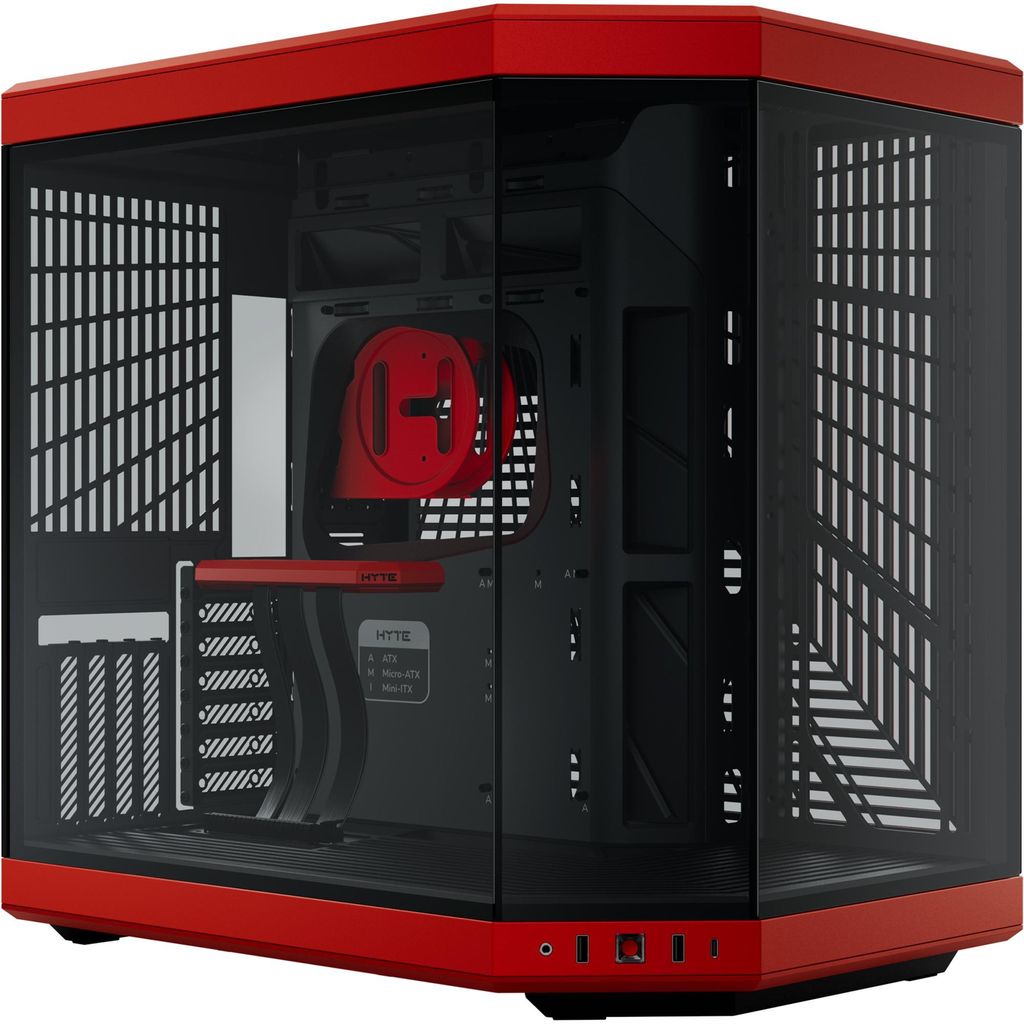 HYTE Y70 Midi Tower czarny, czerwony Zdjęcie produktu 