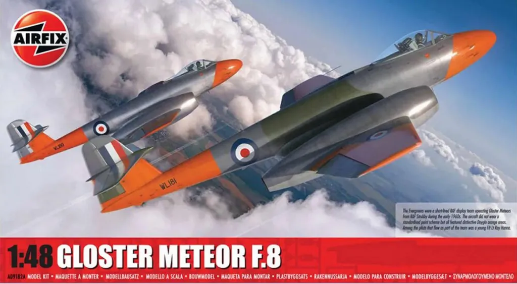 Maquette Gloster Meteor F.8 Airfix A09182A 1/48 avion de chasse