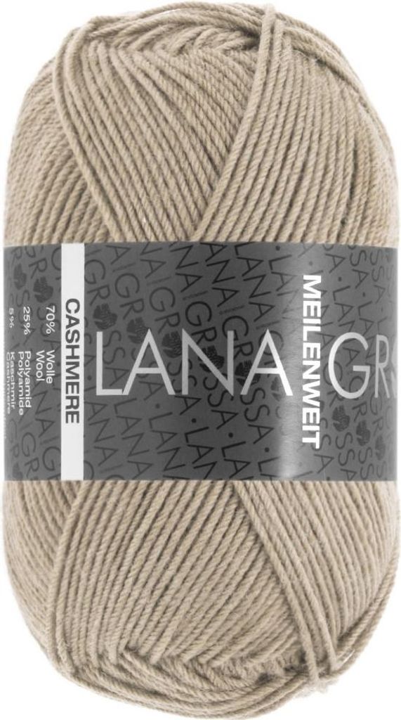 Lana Grossa - Meilenweit 4-fach 50g Cashmere 0013 grege Produktbild 