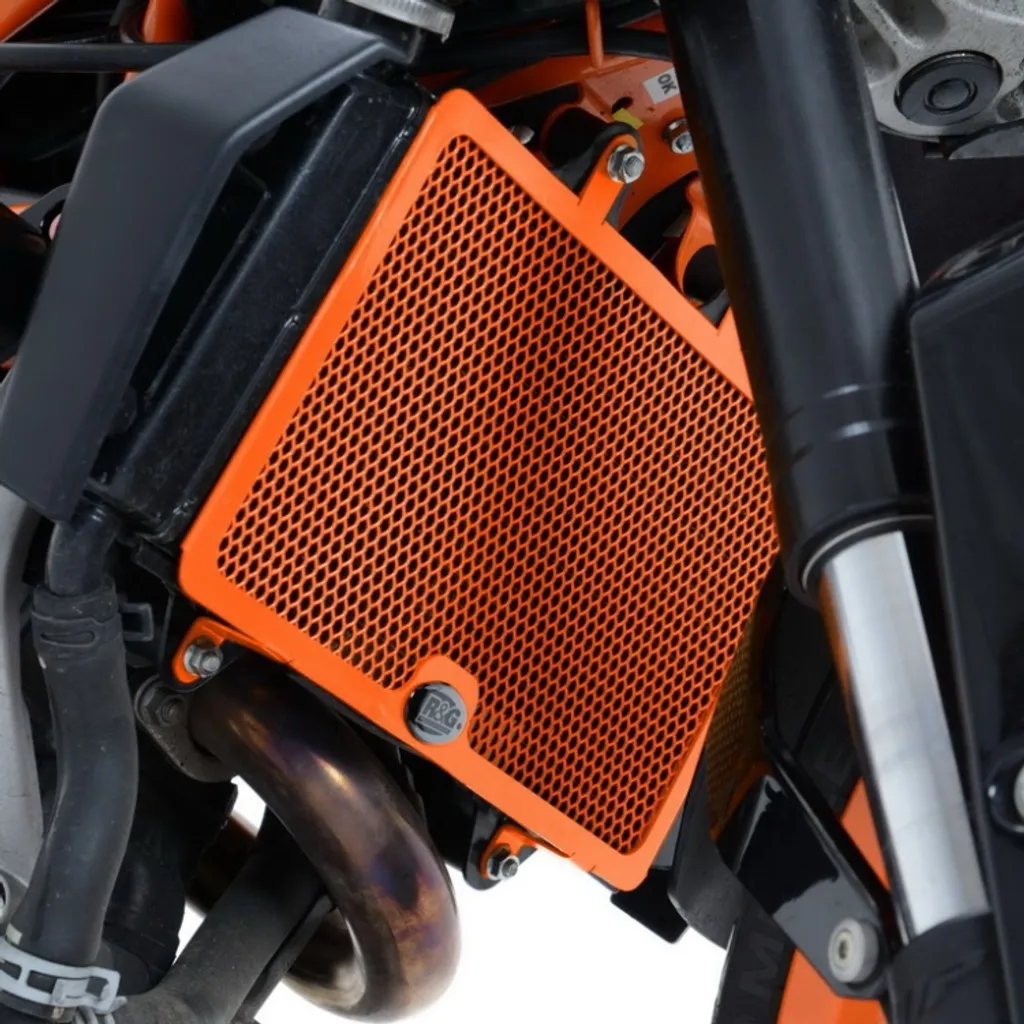 Protection moteur KTM 125 200 Herzog - Grille orange anti-gravillons