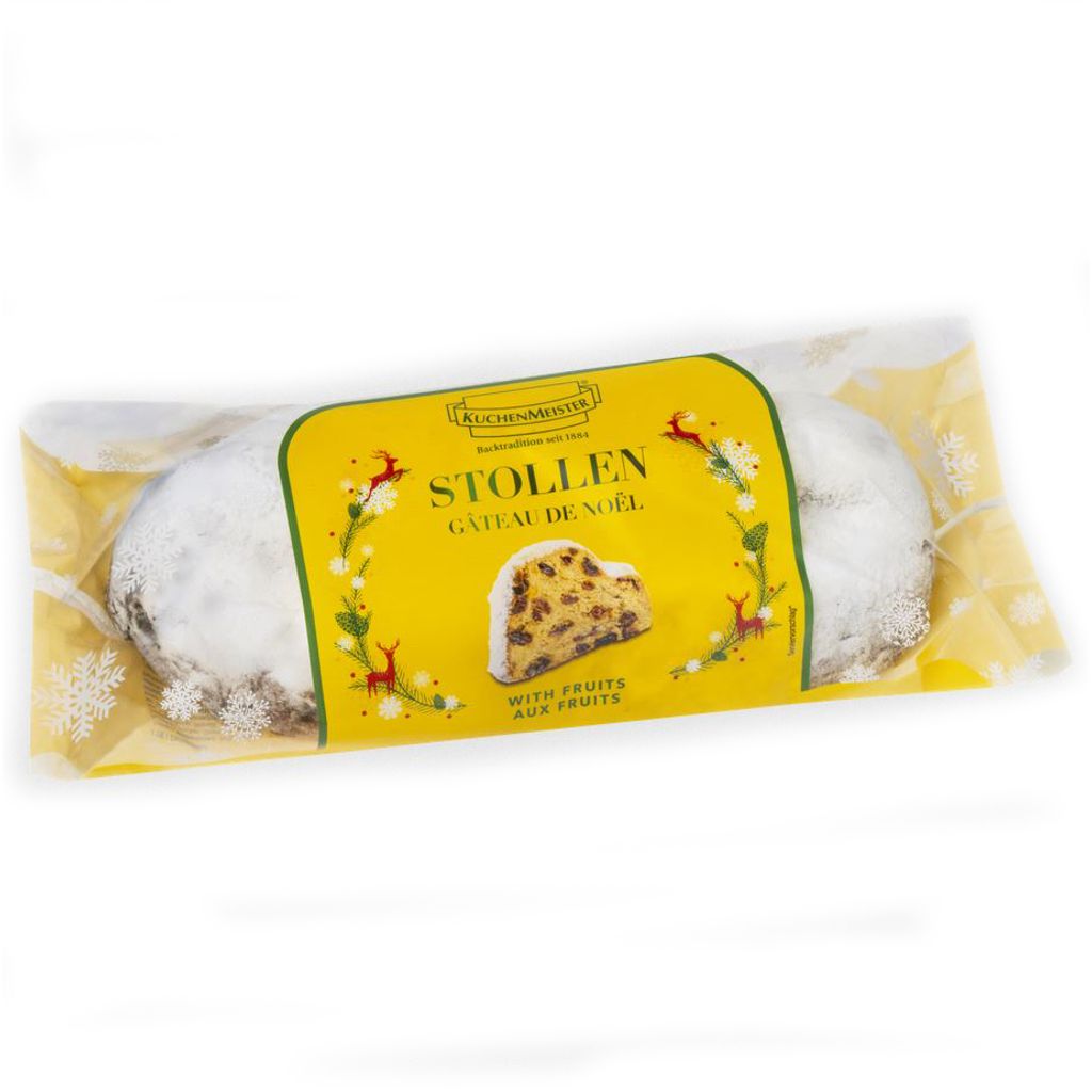 Produktbild KuchenMeister Christstollen mit Rosinen und kandierten Früchten 200g