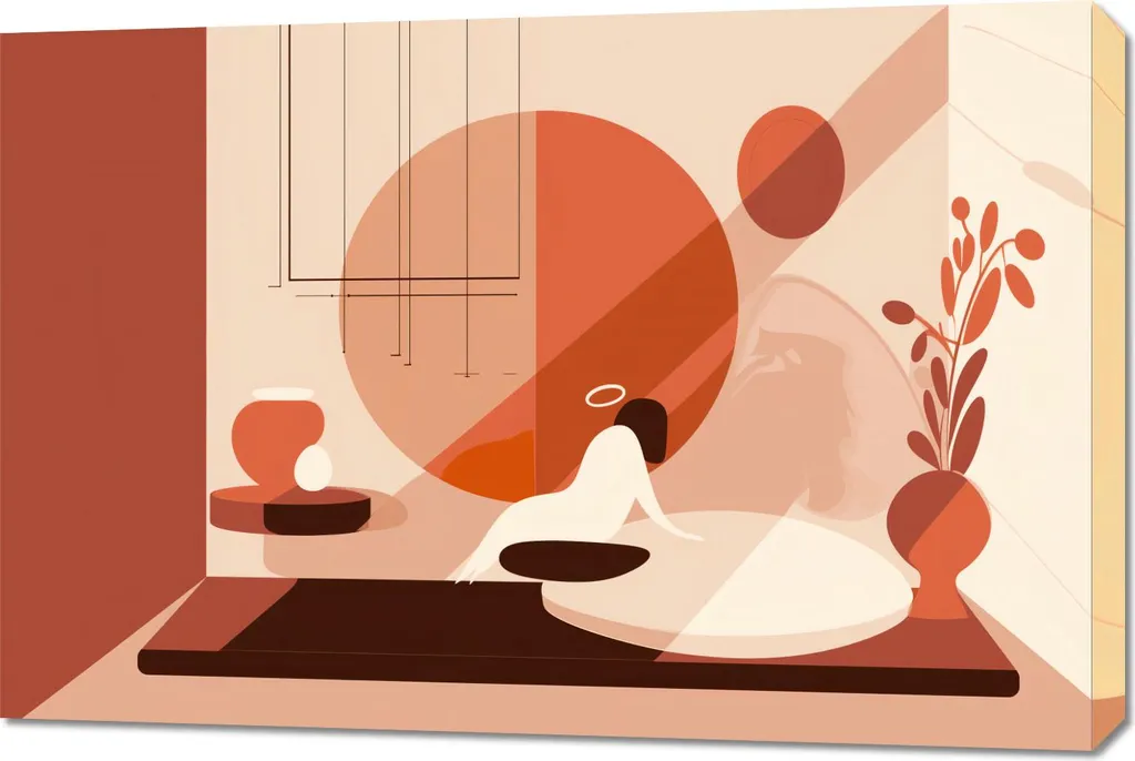 Offerta Quadro 90x60 cm Calma nel Sole - Stampa su Tela Moderna