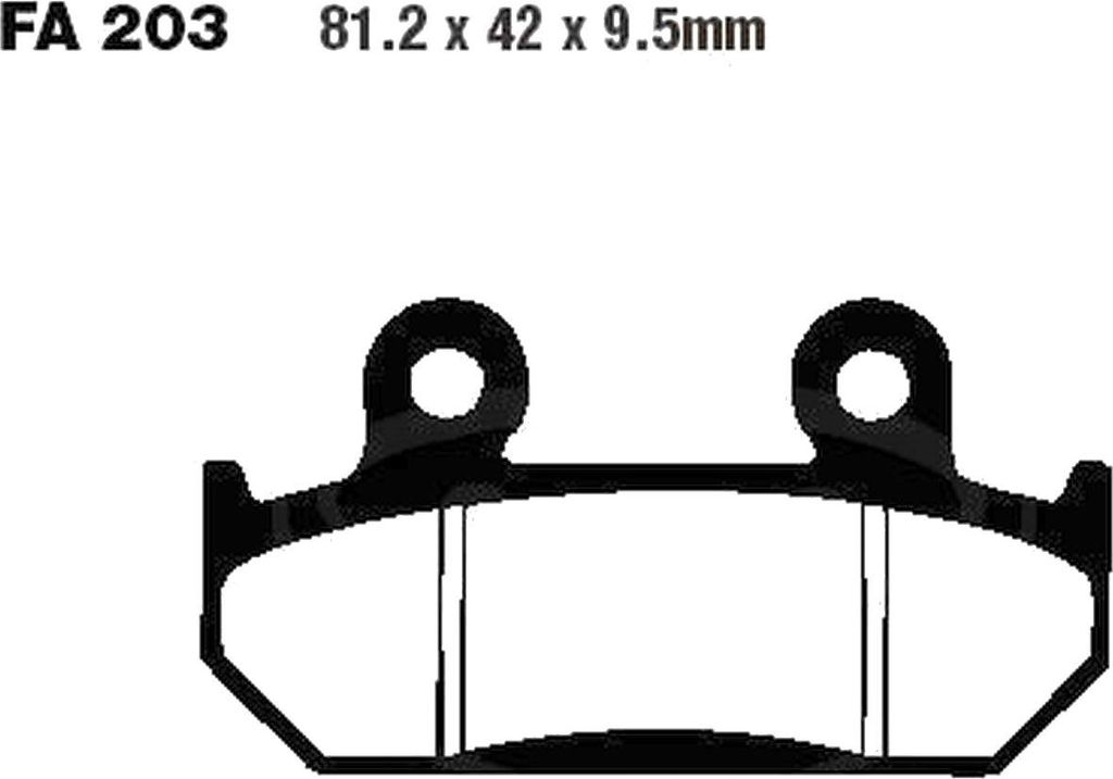 Bremsbeläge Vorderrad für Honda CBR 600 F Baujahr 1991-1994 Bremsklotz von EBC - Neu