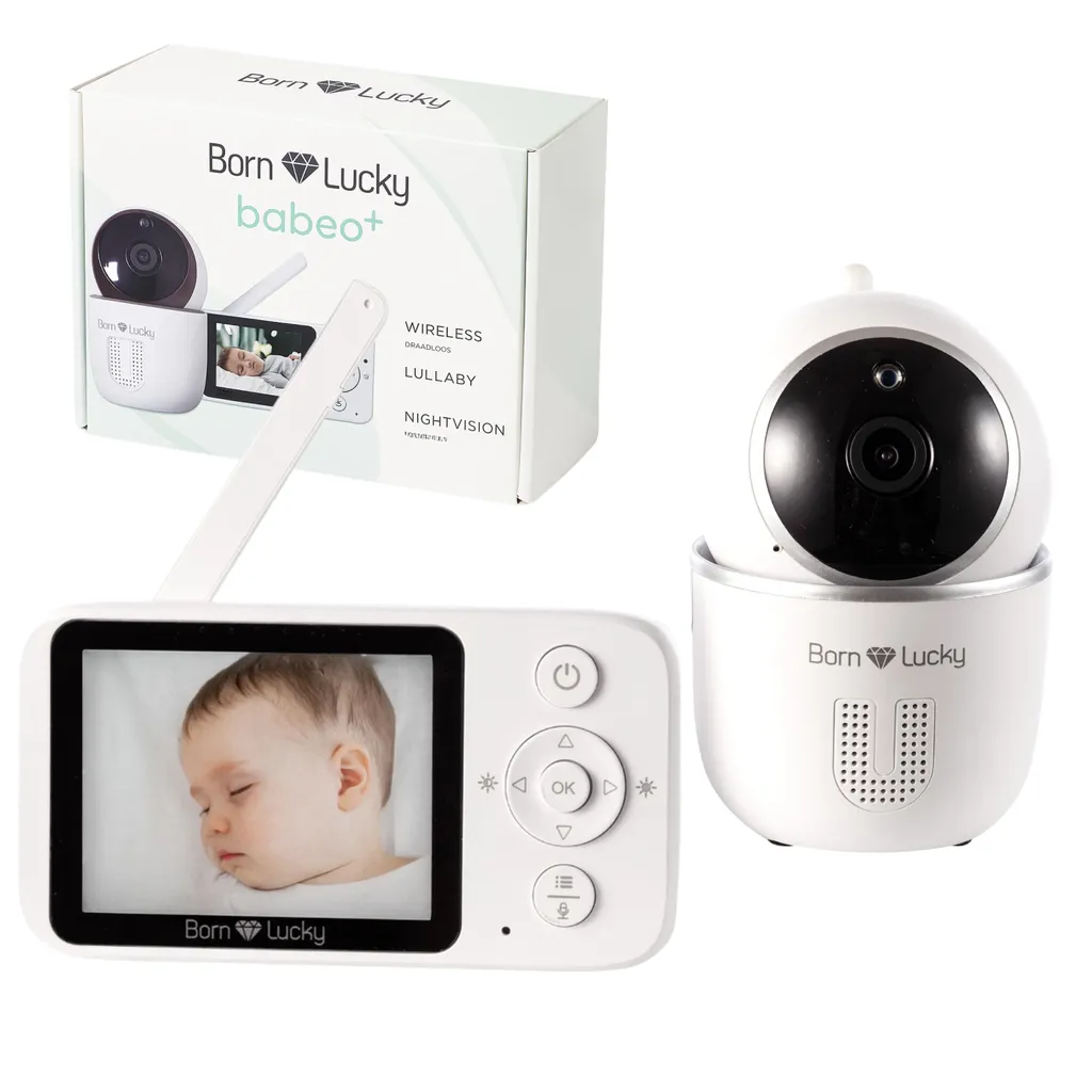 Babyphone Vidéo Portée 250m Born Lucky Babeo+ Mode VOX Vision de Nuit