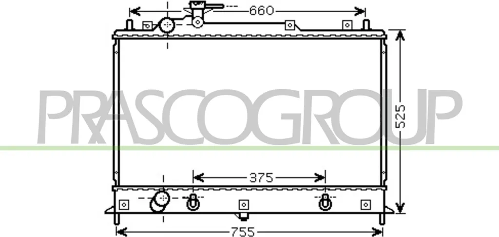 Radiateur de Refroidissement Moteur pour Mazda CX-7 (ER) - PRASCO