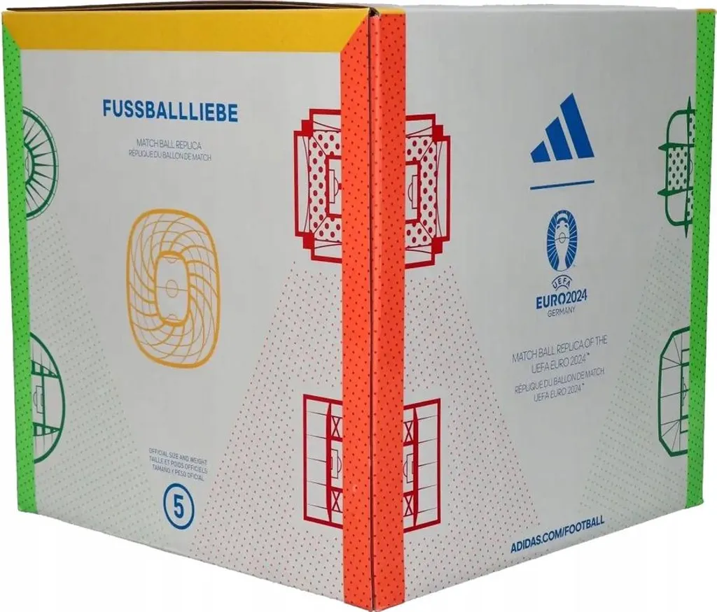 Ballon de football Adidas League Euro 2024 IN9369 blanc taille 5