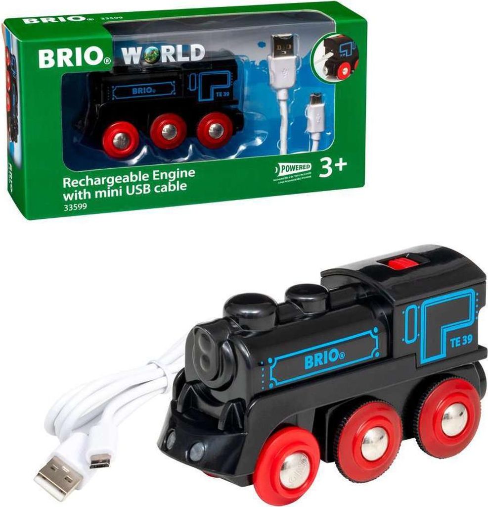 Brio Schwarze Akku-Lok mit Mini-USB, 33599 Produktbild 