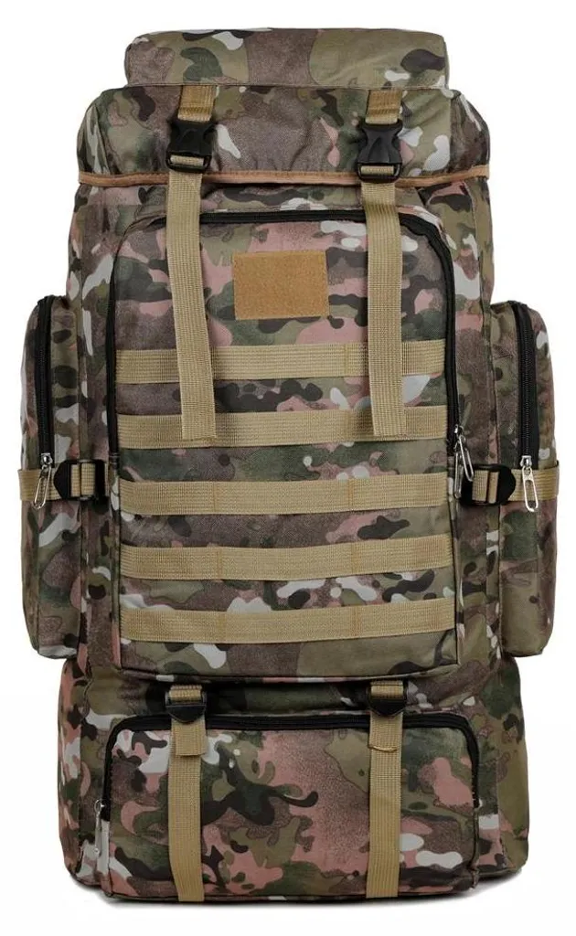 Grand sac à dos de randonnée multi-poches avec bretelles ergonomiques