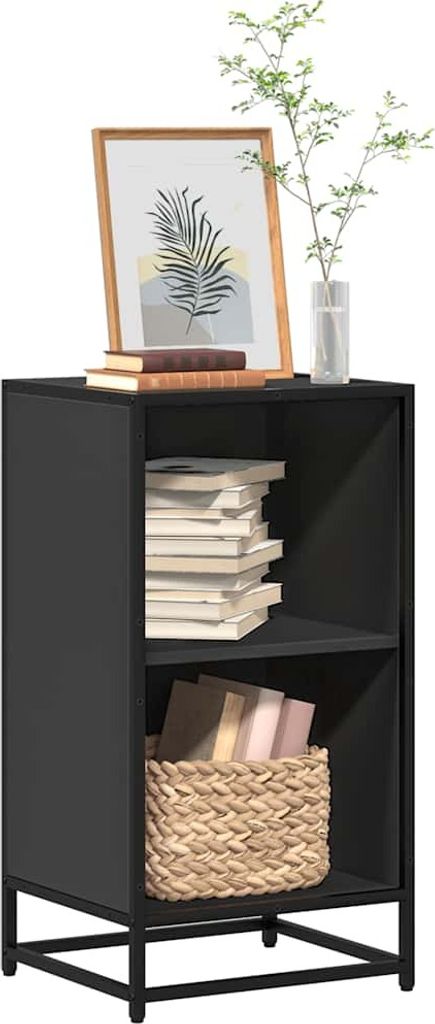 Maison Exclusive - Bücherregal Schwarz 40x35x76 cm Holzwerkstoff