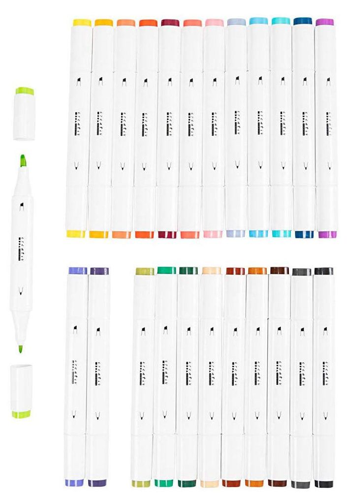 Creativ Company Set di pennarelli ad alcool - 24 colori per Immagine del prodotto 