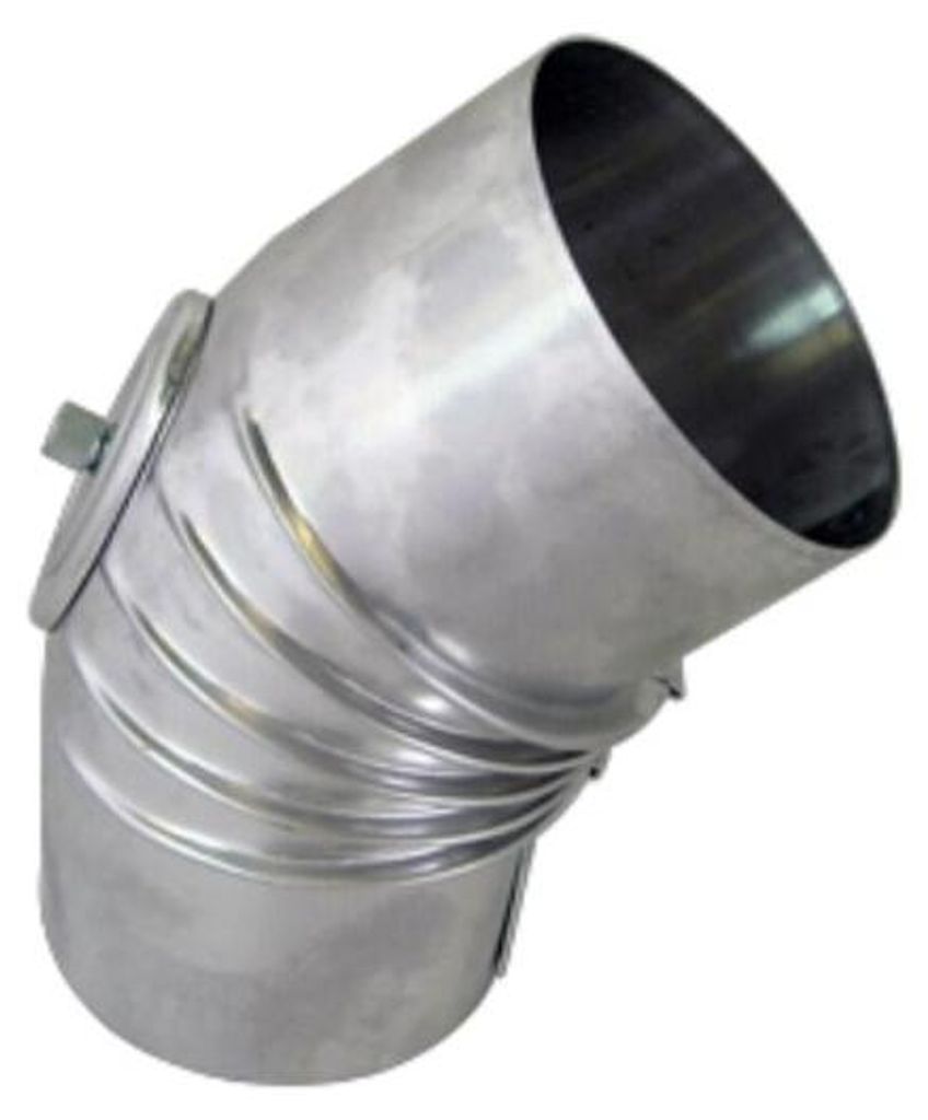 Bertrams Alu Bogen 14BG45-180KV 45°, Ø 180 x 1 mm, gerippt, Produktbild 