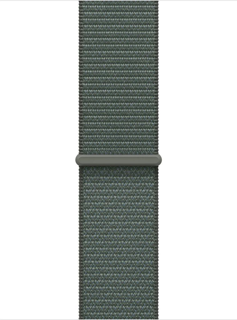 A close-up studio shot of a watch band.