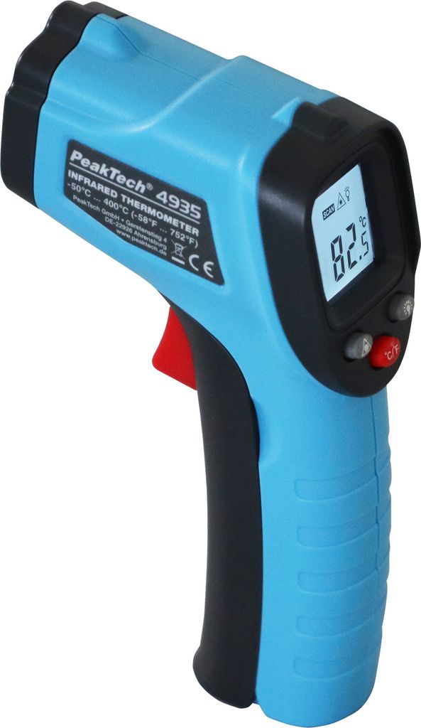 Mini IR-Thermometer PeakTech P 4935  -50°C - +400°C  12:1 Produktbild 
